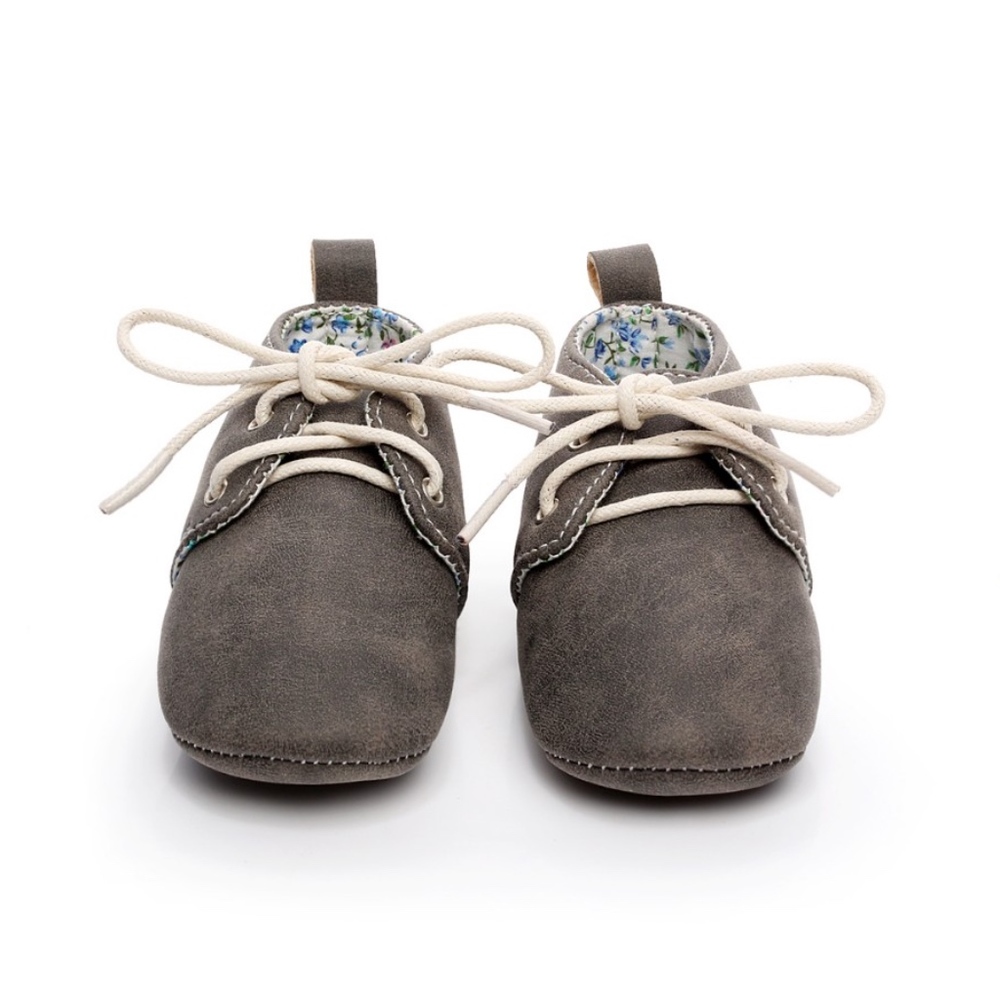 ❣️5 for $25 Gray lace up soft sole moccasin oxford